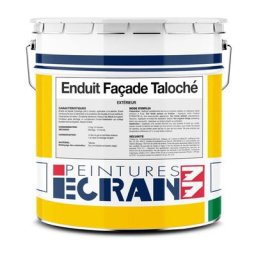 Enduit façade taloché hydrofuge, extérieur, prêt à l'emploi ecran 77 Gris Scandinave (ral 080 60