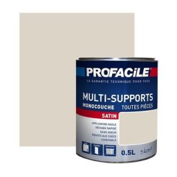 Peinture intérieure multi-supports, PROFACILE Beige Clair 0.5 litre - Beige Clair
