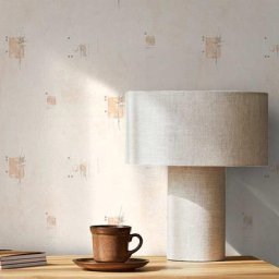 Papier peint a motif beige crème marron 10.05 x 0.53 m - Beige Crème