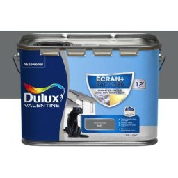 Dulux Valentine - Peinture Écran + Façade Chantier Facile Anthracite Finition : Mat 2,5 l