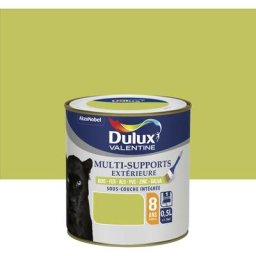 Dulux Valentine - Peinture Multi-Supports Extérieure Vert Anis Finition : Satin 0,125 l - Vert Anis