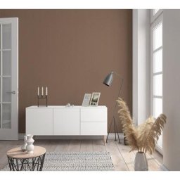 Papier peint cafe motif marron 10.05 x 0.53 m - Marron