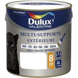 Peinture Multi-Supports Extérieure Satin Blanc (ral 9003) 2 l Dulux Valentine Blanc (ral 9003)