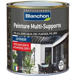 Peinture multi-supports ral 9005 noir Finition : Satin 0,5 l