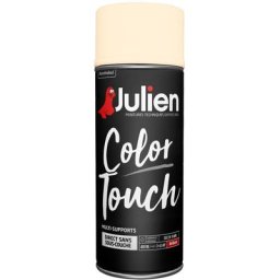 Peinture aérosol Color Touch multi-supports - Brillant Blanc Cassé - 400 ml - Julien - Blanc cassé