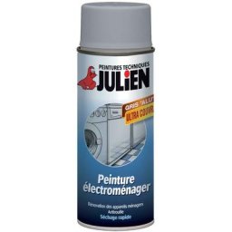 Peinture aérosol pour Electroménager - Brillant Gris Alu - 400 ml Julien Gris Alu