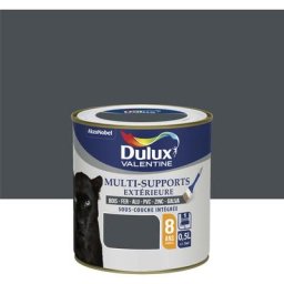Peinture Multi-Supports Extérieure Gris Sombre Finition : Satin 0,125 l - Gris Sombre