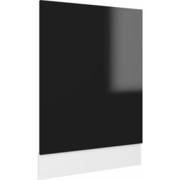 Vidaxl - Panneau de lave-vaisselle Noir brillant 45x3x67 cm Aggloméré High gloss black