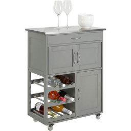 SoBuy FKW45-HG Desserte Chariot de Cuisine de Service Roulant, Meuble Armoire de Rangement cusine