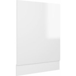 Vidaxl - Panneau de lave-vaisselle Blanc brillant 45x3x67 cm Aggloméré High gloss white