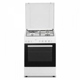 Continental Edison - Cuisiniere mixte CECM60FCW - 3 feux gaz + 1 électrique - L59,8 x P61 xH83 cm
