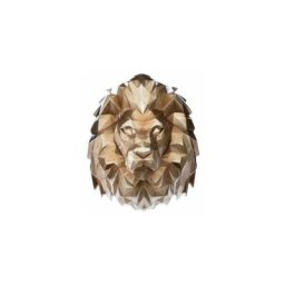 Atmosphera - Tête de lion en résine - 36 x 27 x 41,5 cm - Doré - Livraison gratuite