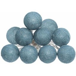 Guirlande led Pile Atmosphera créateur d'intérieur - Bleu canard