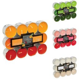Bougie Parfumée 24 Unités 3,72cm couleur et parfum suivant arrivage