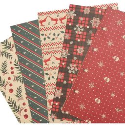 Papier cadeau 16 rouleaux 50 x 70 cm Rouleau cadeau papier de Noël Motif bronzant Noël 16 rouleaux