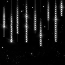 Guirlande lumineuse LED 8,6 m 480 LED effet pluie de météorites gouttes diamants stalactite IP 44
