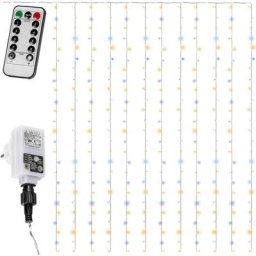 Rideau guirlande lumineuse, plusieurs dimensions 3x3m 300 led / 3x6m 600 led / 6x3m 600 LEDet