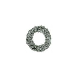 Couronne de Noël Royal vert enneigé 60 cm