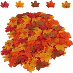 Linghhang - 500pcs fausse feuille d'érable 5 mixte fausse feuille d'érable d'automne réaliste