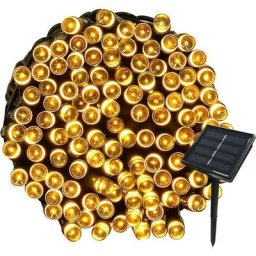 22m Solar Fairy Lights 200 Led 8 String Lights Ideal For Party, Wedding, Birthday And Outdoor