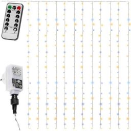 Rideau guirlande lumineuse, plusieurs dimensions 3x3m 300 led / 3x6m 600 led / 6x3m 600 LEDet