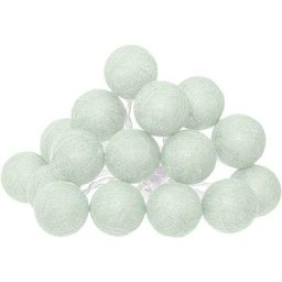 Guirlande led à pile - 16 boules - vert céladon - L255 cm Atmosphera créateur d'intérieur - Céladon