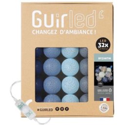 Byzantin Classique Guirlande lumineuse boules coton led usb 32 boules - 32 boules