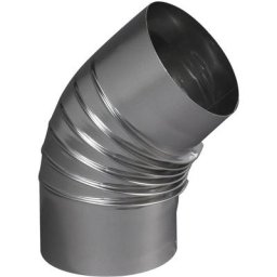 Coudes plissés br 45 dégré alu, diamètre 125 TEN tolerie