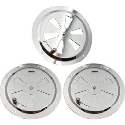 3 Pièces Grille de Ventilation Ronde, Rosette de Ventilation en Acier Inoxydable Grille d'Aération