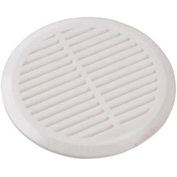 N35838 Grille daération jeu de 4 plastique Convient pour ø de tube: 50 mm - blanc - Wallair