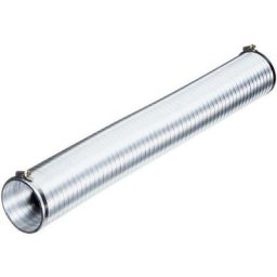 N51808 Tube de ventilation flexible aluminium (ø x l) 10 cm x 2.5 m argent - argent - Wallair