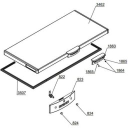 Joint de porte repère 3507 (4662520300) Réfrigérateur, congélateur essentiel b Beko
