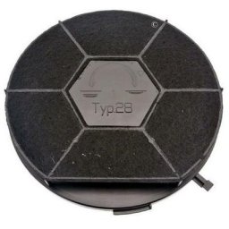 Filtre charbon rond type 28 CHF28/1 (à l'unite) (480181701006, 481281718525) Hotte arthur martin