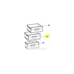 Ensemble tiroir intermediaire C70 pour réfrigérateur Indesit