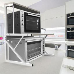 Skecten - Support de Four à Micro-Ondes Étagère de Rangement pour Micro-Ondes Multifonction Etagère