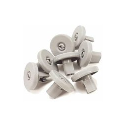 Lot de 8 roulettes panier inférieur (50286965004) Lave-vaisselle zanussi, new world Arthur Martin
