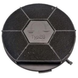 Filtre charbon rond type 28 CHF28/1 (à l'unite) (480181701006, 481281718525) Hotte arthur martin