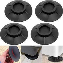 4Pcs Tampons à Pied Machine à Laver, Anti Vibration Machine à Laver Pieds Stabilisateur Piédestal,