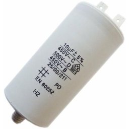 Condensateur 10mF 450V (481981729147) Sèche-linge roblin, brandt, arthur martin electrolux, bosch,