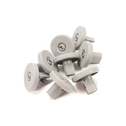 Lot de 8 roulettes panier inférieur (50286965004) Lave-vaisselle zanussi, new world Arthur Martin