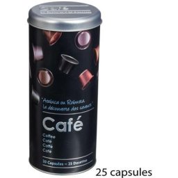 Boîte à café capsules métal Black Edition noir - 5 five simply smart - Noir