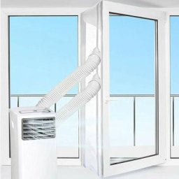 Kit Calfeutrage Climatiseur Mobile Porte Fenetre 300cm, pour Climatiseurs, Sèche-linge et