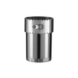 Raccord émaillée sur tubage flexible pour poêle à bois - Diamètre : 150/150 - Bois
