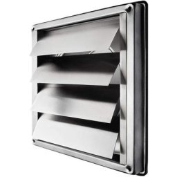 Grille d'aération 150mm inox grille anti refoulement à lamelles mobiles hotte à fermeture