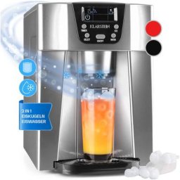 Ice Volcano 2GS Machine à glaçons led 12kg - argent