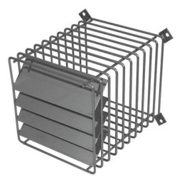 Grille de protection terminal horizontal avec déflecteur inox 80/125 et 60/100 Ubbink 200201