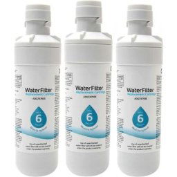 Lot de 3 LT1000P2 Filtre à eau de rechange pour réfrigérateur 6 mois/200 gallons, blanc.