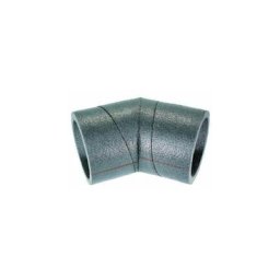 Atlantic - Clim & Ventil - c 45 160 pe cr - coude en pee a 45 pour reseaux clip + go diametre 160