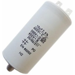 Condensateur 10mF 450V (481981729147) Sèche-linge roblin, brandt, arthur martin electrolux, bosch,