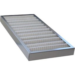 Filtre G4 plissé cadre galva - paisseur : 48 mm - dimensions : 592 x 287 mm